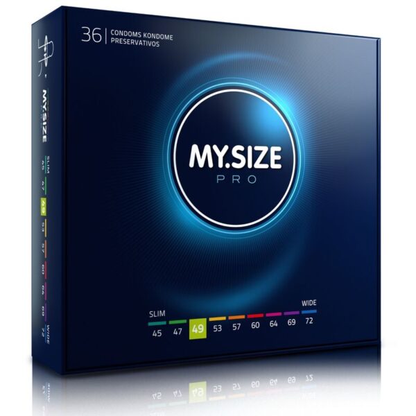 My Size Pro 49 — Snug Fit Condoms, 36 Pack — Bulk Condom Packs