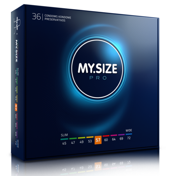 My Size Pro 57 — Condoms, 36 Pack — Bulk Condom Packs