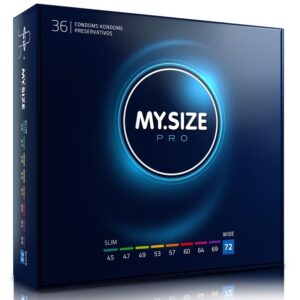 My Size Pro 72 — XL Condoms, 36 Pack — Bulk Condom Packs