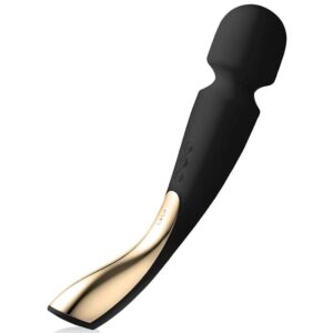 LELO Smart Medium 2 — Wand Massager, Silicone, Black — Clitoral Stimulators