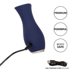 CalExotics Chic Tulip — Personal Massager, Rechargeable, Blue — Clitoral Stimulators — view 4