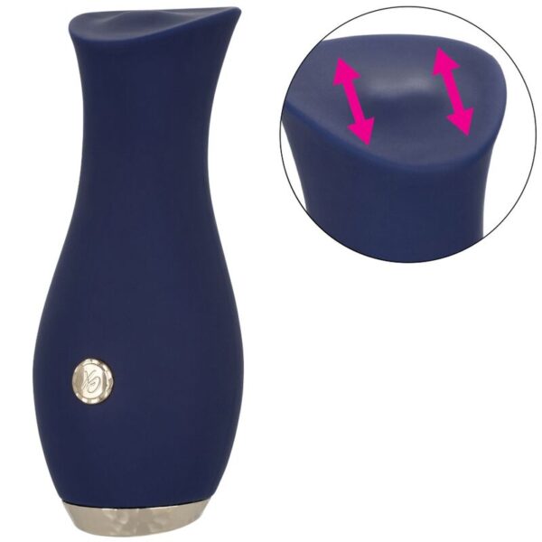 CalExotics Chic Tulip — Personal Massager, Rechargeable, Blue — Clitoral Stimulators — view 9