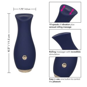 CalExotics Chic Tulip — Personal Massager, Rechargeable, Blue — Clitoral Stimulators — view 3
