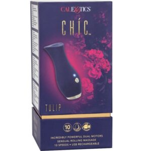 CalExotics Chic Tulip — Personal Massager, Rechargeable, Blue — Clitoral Stimulators — view 2