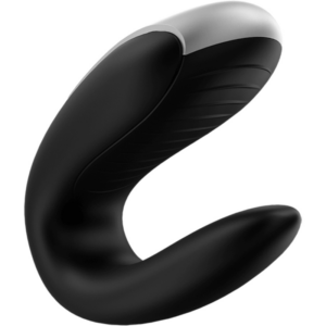 Satisfyer Double Fun — Couples Vibrator, Remote Control, Black — App-Controlled Sex Toys — view 4