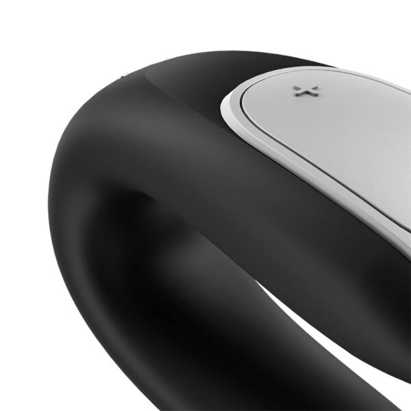 Satisfyer Double Fun — Couples Vibrator, Remote Control, Black — App-Controlled Sex Toys — view 8