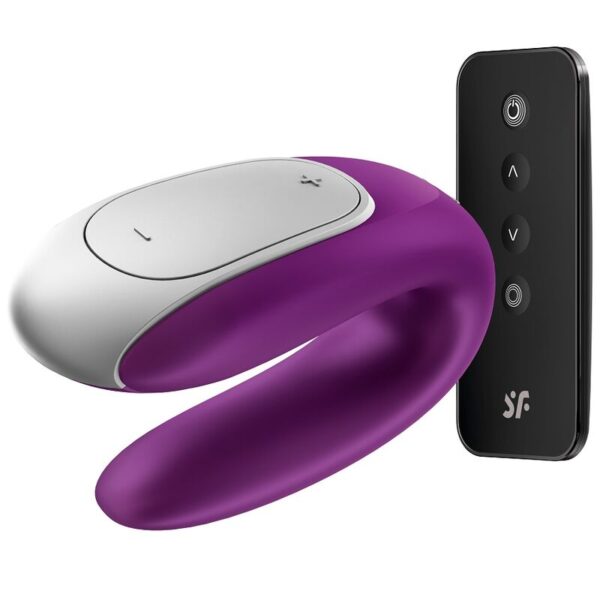 Satisfyer Double Fun — Couples Vibrator, Remote Control, Purple — App-Controlled Sex Toys — view 10