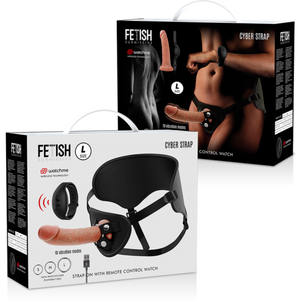 Fetish Submissive Cyber Strap — Strap-On, Remote Control, 22.5 cm — Strap-Ons & Harnesses — view 14