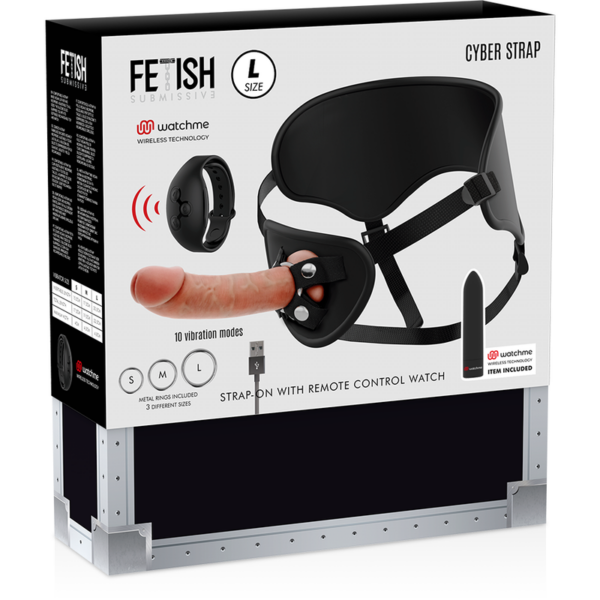 Fetish Submissive Cyber Strap — Vibrating Strap-On, 22.5 cm — Strap-Ons & Harnesses — view 15