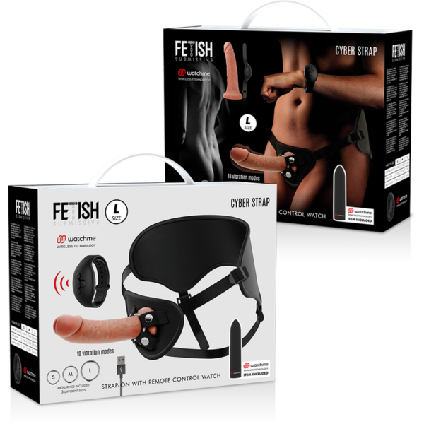 Fetish Submissive Cyber Strap — Vibrating Strap-On, 22.5 cm — Strap-Ons & Harnesses — view 16