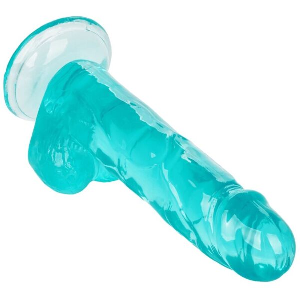 CalExotics Size Queen — Realistic Dildo, 15.3 cm, Blue — Dildos — view 3