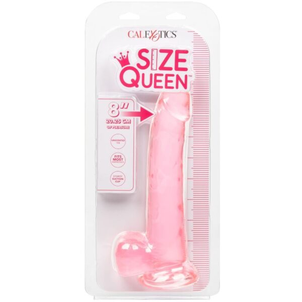 CalExotics Size Queen — Realistic Dildo, 20.3 cm, Pink — Couples — view 4