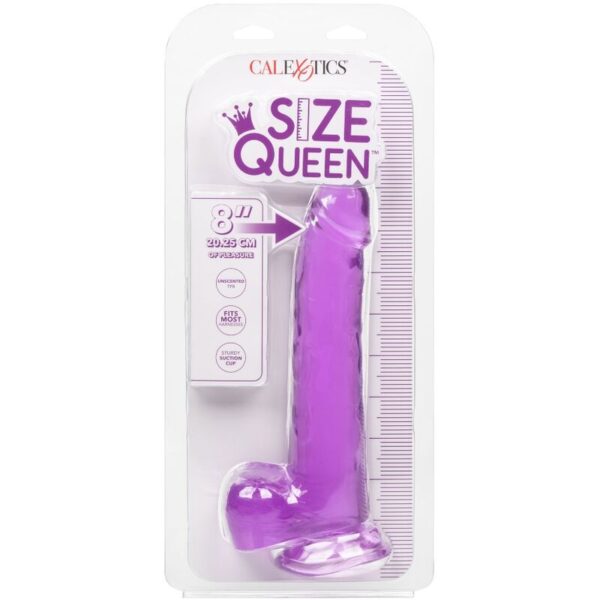 CalExotics Size Queen — Realistic Dildo, 20.3 cm, Purple — Dildos — view 5