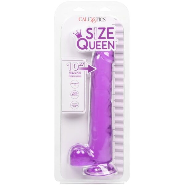 CalExotics Size Queen — Realistic Dildo, 25.5 cm, Purple — Dildos — view 6