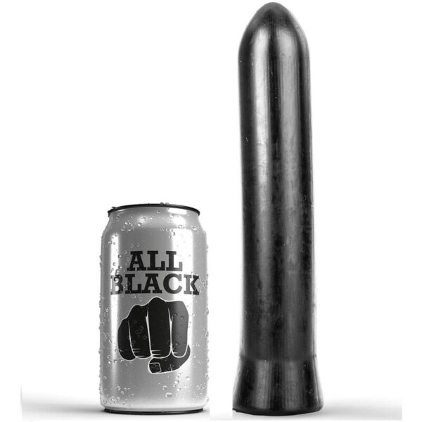 All Black Smooth — Anal Dildo, 22 cm