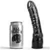 All Black Curved — Realistic Dildo, 20 cm — Dildos