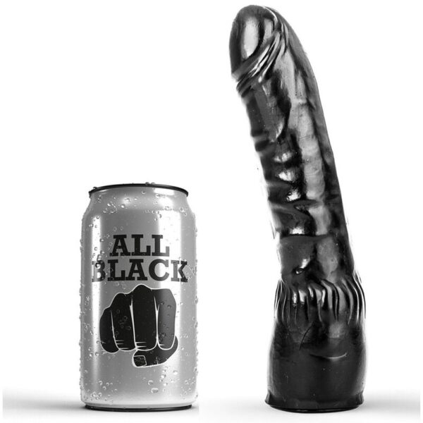 All Black Curved — Realistic Dildo, 20 cm — Dildos