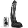 All Black Curved Dong — Realistic Dildo, 29 cm — Dildos