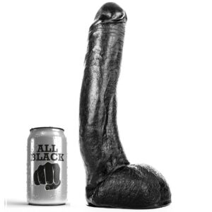 All Black Curved Dong — Realistic Dildo, 29 cm — Dildos