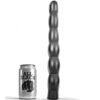 All Black Rippled — Dildo, 32 cm — Anal