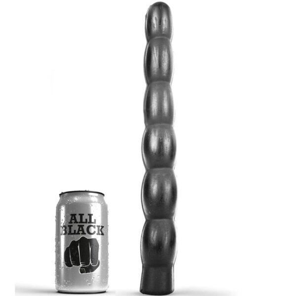 All Black Rippled — Dildo, 32 cm — Anal