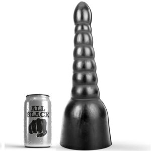 All Black Layered — Dildo, 34 cm, Black — Anal