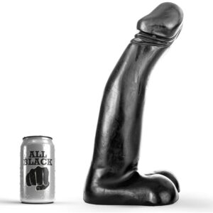 All Black Flexible — Realistic Dildo, 29 cm — Dildos