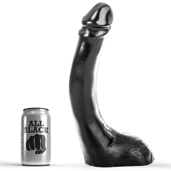 All Black Supple — Realistic Dildo, 29 cm — Dildos
