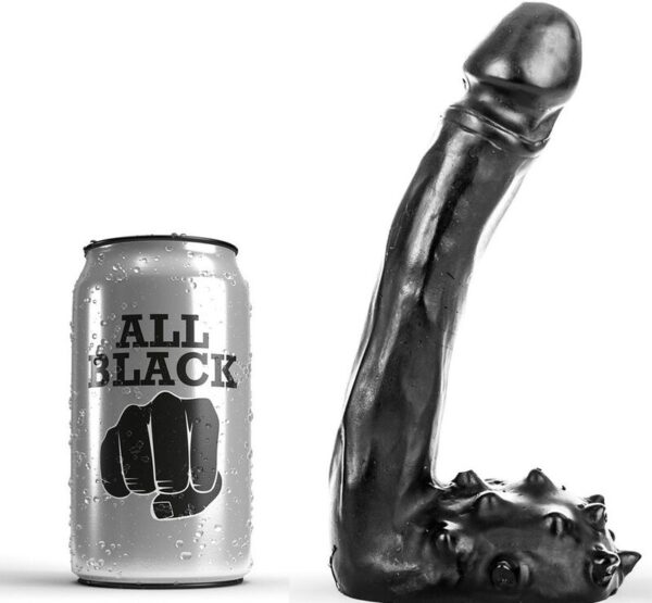 All Black Slim — Realistic Dildo, 19 cm, Black — Anal Dildos