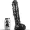 All Black Thick Veined — Dildo, 29 cm — Dildos