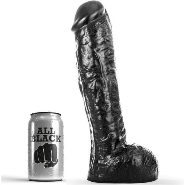 All Black Thick Veined — Dildo, 29 cm — Dildos