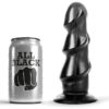 All Black Stacked — Dildo, 17 cm, Black — Anal