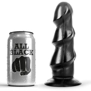 All Black Stacked — Dildo, 17 cm, Black — Anal
