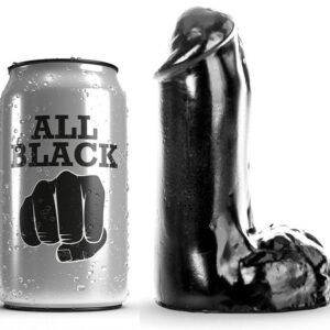 All Black Beginner — Realistic Dildo, 13 cm, Black — Dildos