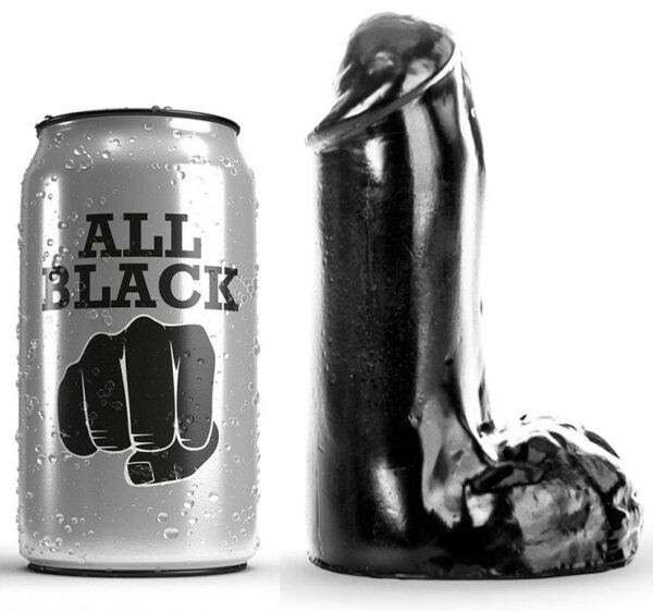 All Black Beginner — Realistic Dildo, 13 cm, Black — Dildos