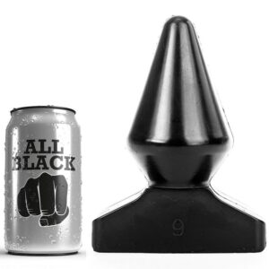 All Black Cone — Butt Plug, 18.5 cm — Anal