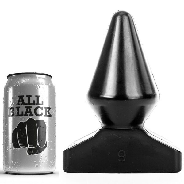 All Black Cone — Butt Plug, 18.5 cm — Anal