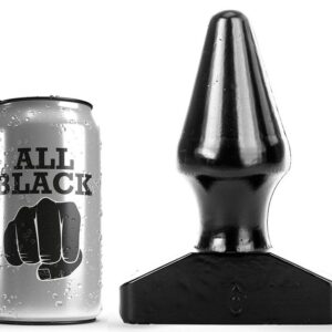 All Black Cone — Butt Plug, 12 cm