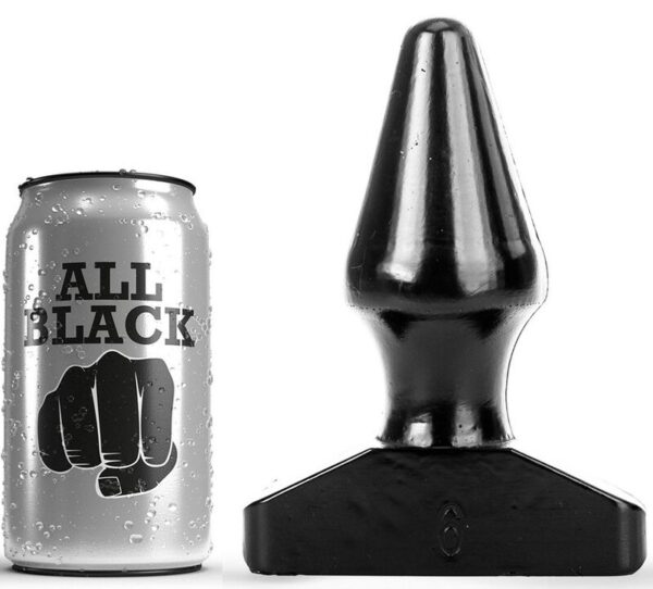 All Black Cone — Butt Plug, 12 cm