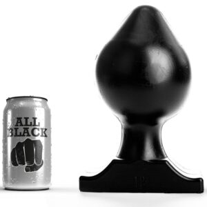 All Black Flexible — Butt Plug, 23 cm