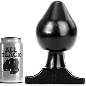 All Black Flexible — Butt Plug, 19 cm