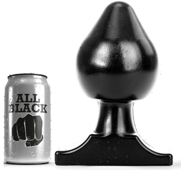 All Black Flexible — Butt Plug, 19 cm