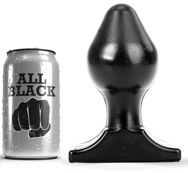 All Black Flexible — Butt Plug, 16 cm — Anal