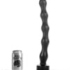All Black Beaded — Butt Plug, 42 cm — Anal