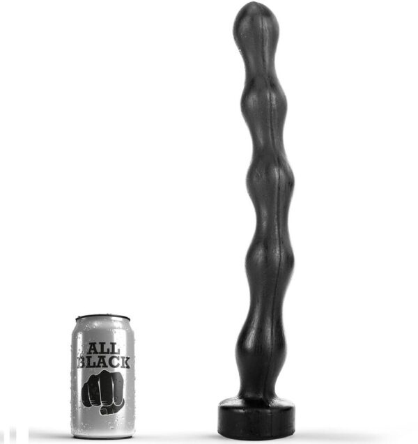 All Black Beaded — Butt Plug, 42 cm — Anal