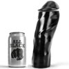 All Black Straight — Realistic Dildo, 20 cm, Black