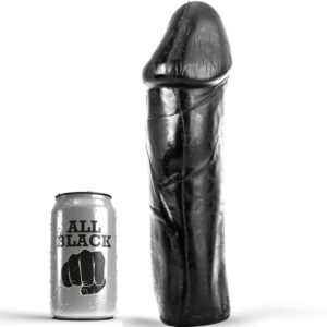 All Black Dong — Dildo, 28 cm, Without Testicles — Anal