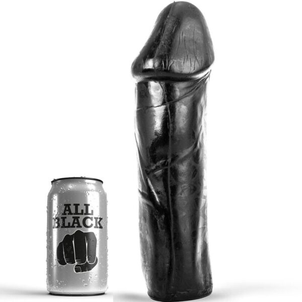 All Black Dong — Dildo, 28 cm, Without Testicles — Anal