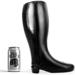 All Black Giant Soft Fisting Boot — Anal Dildo, 31 cm