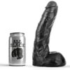 All Black Veined — Dildo, 22 cm — Dildos